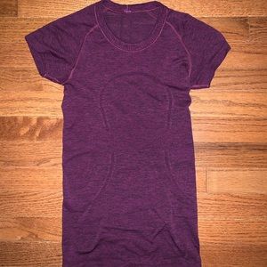 Purple short sleeve lululemon top